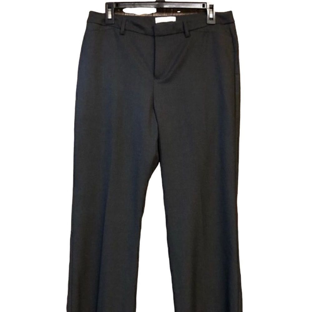 Coldwater Creek 10 Charcoal Gray Natural Fit Stretch Work Career Office Pants